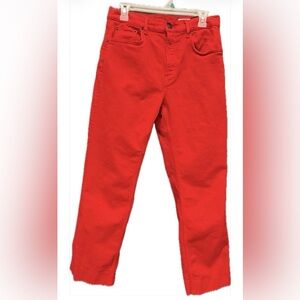 Zara red jeans size 8